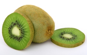 Fresh green tropical kiwi fruit